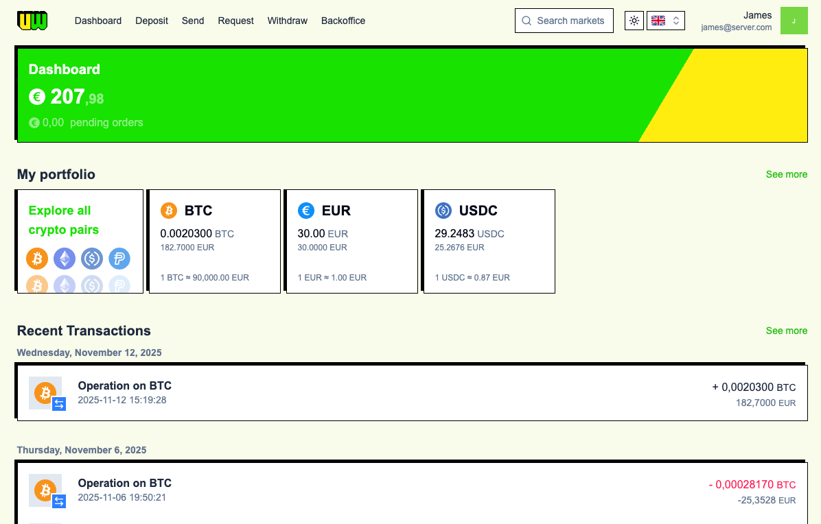 UltraWallet Command Center